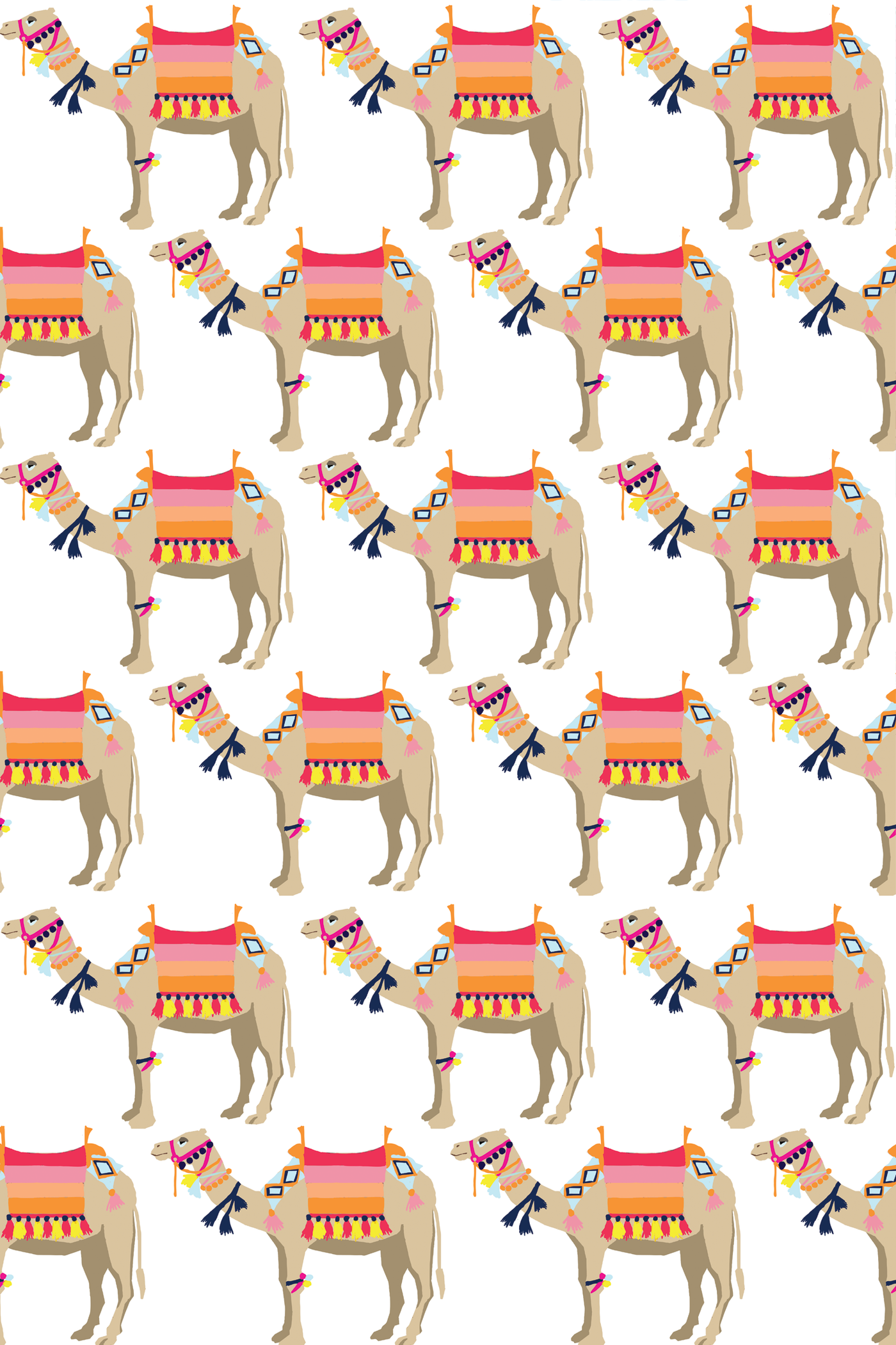 Camel Traditional Wallpaper Wallpaper Katie Kime