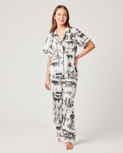 Marfa Toile Pajama Pants Set Pajama Set Katie Kime