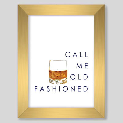 Call Me Old Fashioned Print Gallery Print 8x10 / Gold Frame Katie Kime