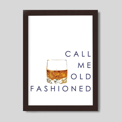 Call Me Old Fashioned Print Gallery Print 8x10 / Walnut Frame Katie Kime