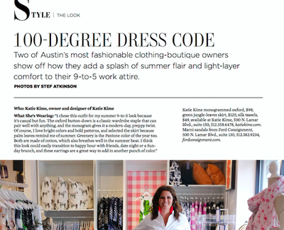 Austin Woman | 100-Degree Dress Code | July 2017 Katie Kime