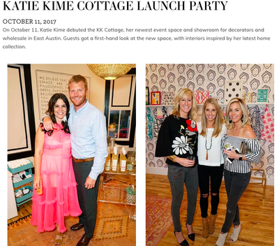 Tribeza | Katie Kime Cottage Launch Party | October 2017 Katie Kime