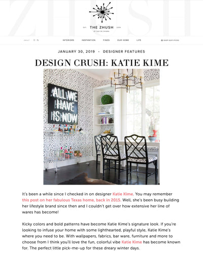 The Zhush - January 2019 Katie Kime