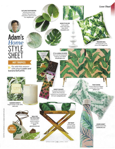 The Oprah Magazine | Adam's Home Style Sheet | April 2017 Katie Kime