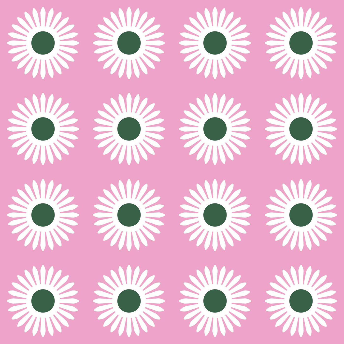 American Daisy Peel & Stick Wallpaper Peel & Stick Wallpaper Pink Hunter / Sample Katie Kime