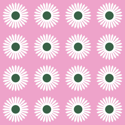 American Daisy Peel & Stick Wallpaper Peel & Stick Wallpaper Pink Hunter / Sample Katie Kime