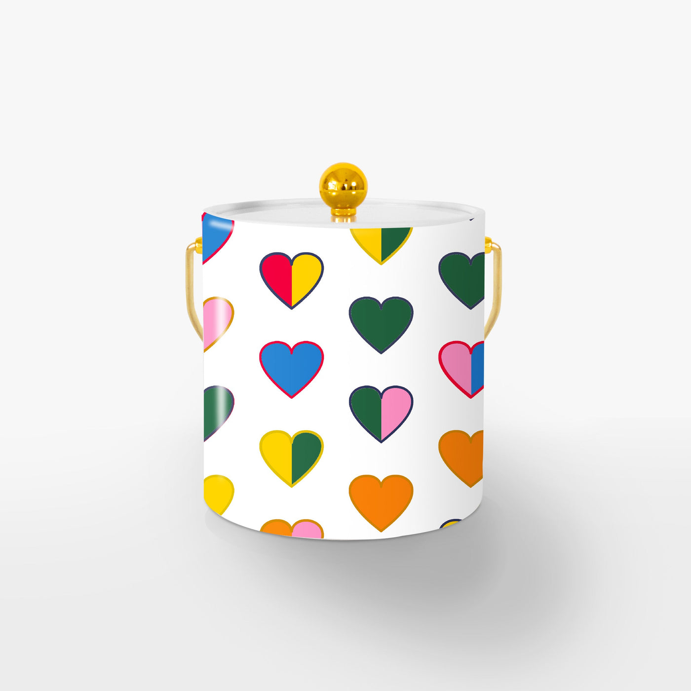 Amour Ice Bucket Ice Bucket Pink / Gold Katie Kime