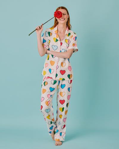 Amour Pajama Pants Set Pajama Set Katie Kime