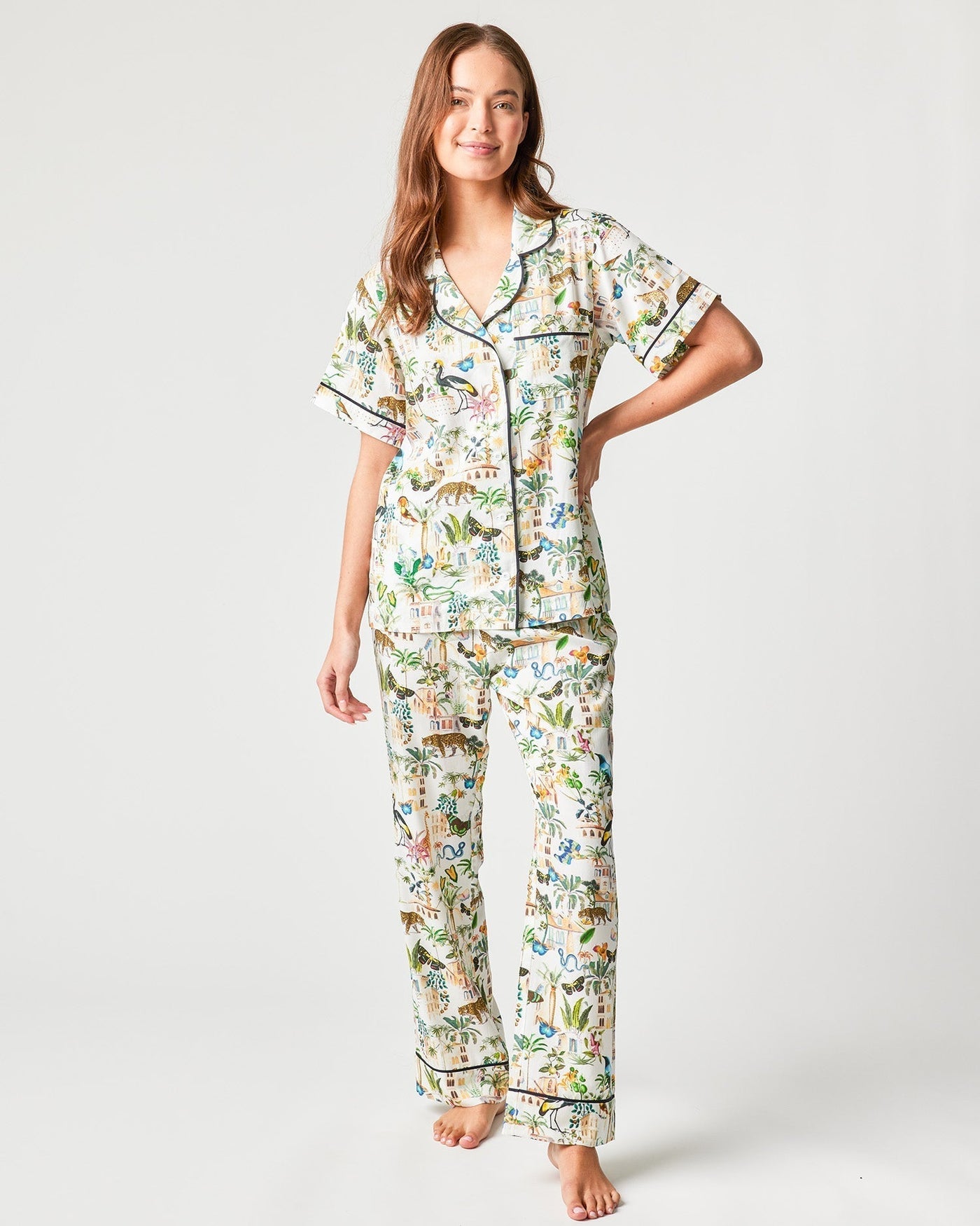 Animal Kingdom Pajama Set Pajama Set Multi / XXS / Pants Katie Kime
