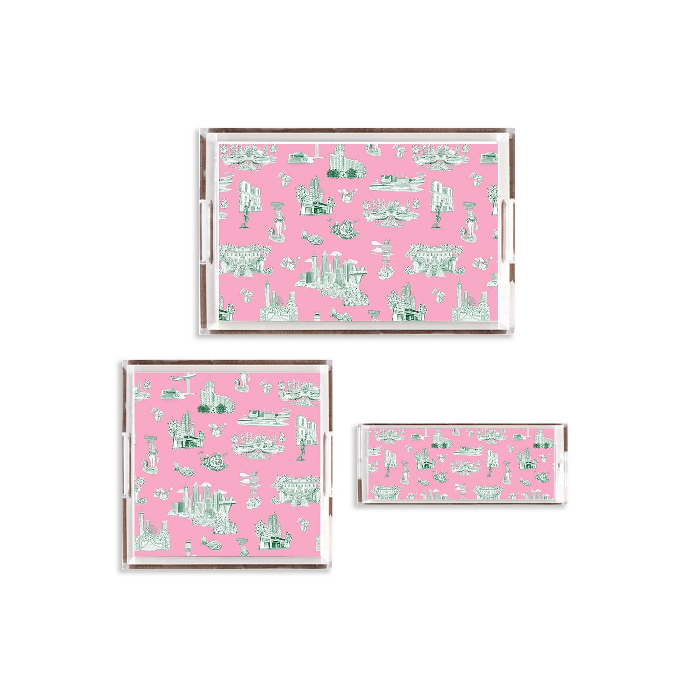 Atlanta Toile Lucite Tray Lucite Trays Katie Kime