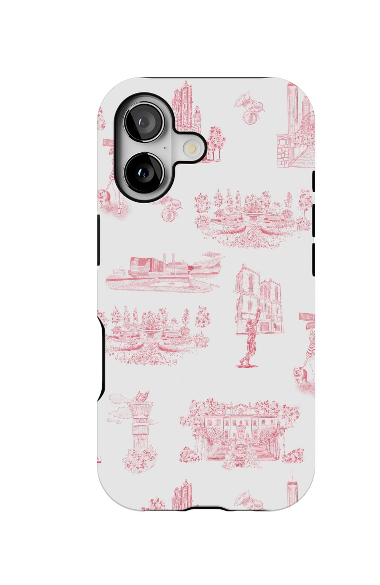 Atlanta Toile Samsung Phone Case Phone Case Red / iPhone 17 / Tough Katie Kime