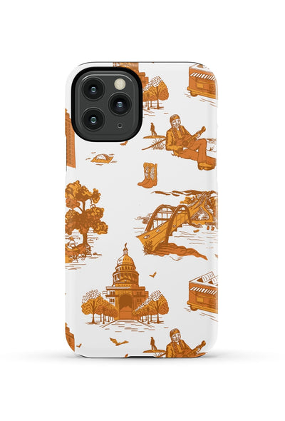 Austin Toile iPhone Case Phone Case Burnt Orange / iPhone 11 Pro / Tough Katie Kime