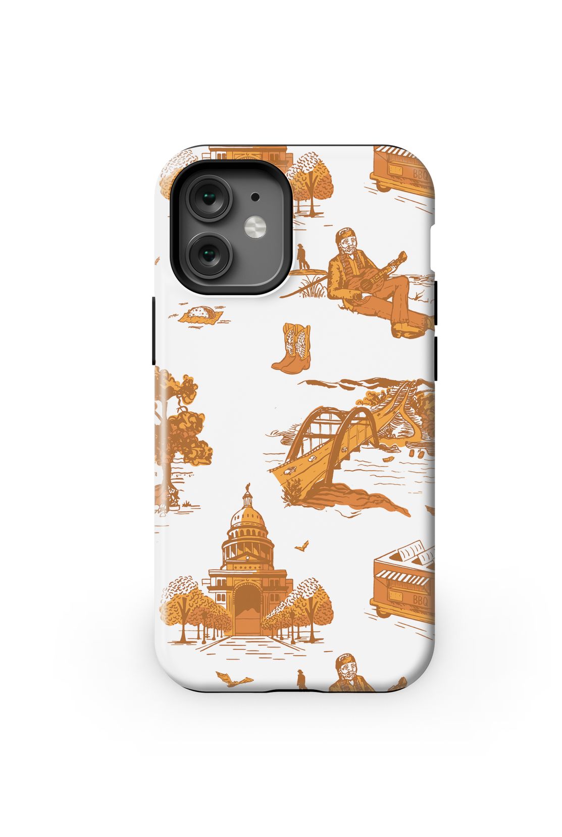 Austin Toile iPhone Case Phone Case Burnt Orange / iPhone 12 Mini / MagSafe Tough Katie Kime