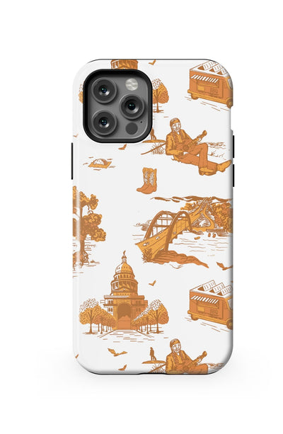 Austin Toile iPhone Case Phone Case Burnt Orange / iPhone 12 Pro / MagSafe Tough Katie Kime