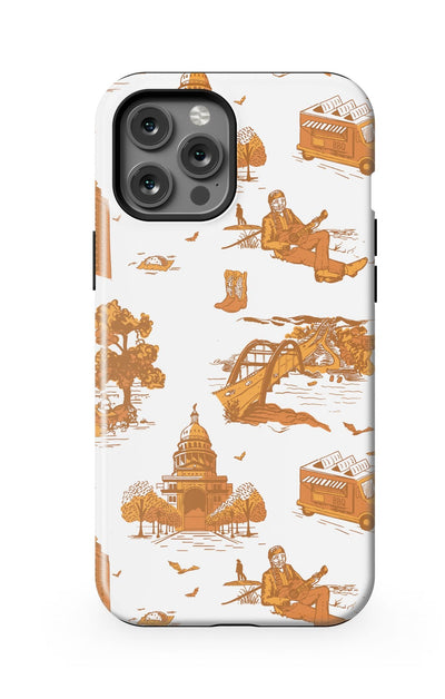 Austin Toile iPhone Case Phone Case Burnt Orange / iPhone 12 Pro Max / MagSafe Tough Katie Kime