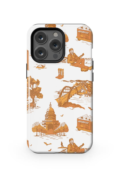 Austin Toile iPhone Case Phone Case Burnt Orange / iPhone 13 Pro / MagSafe Tough Katie Kime