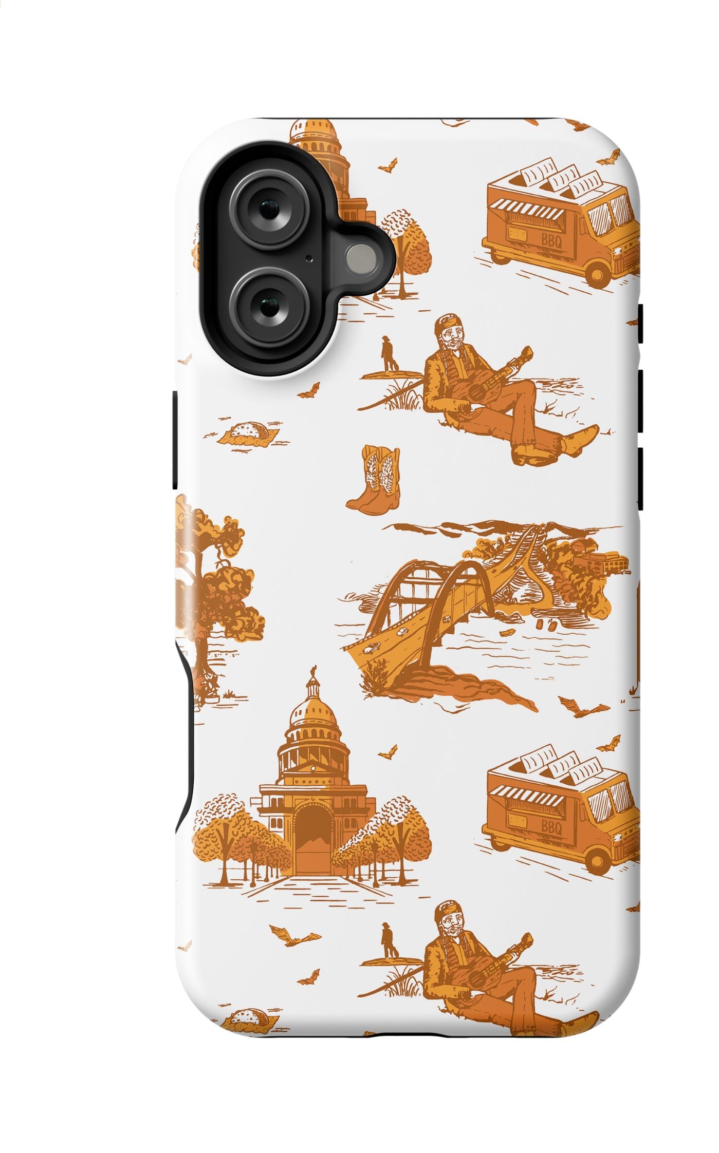 Austin Toile iPhone Case Phone Case Burnt Orange / iPhone 16 Plus / MagSafe Tough Katie Kime