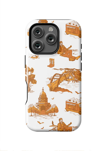 Austin Toile iPhone Case Phone Case Burnt Orange / iPhone 16 Pro / MagSafe Tough Katie Kime