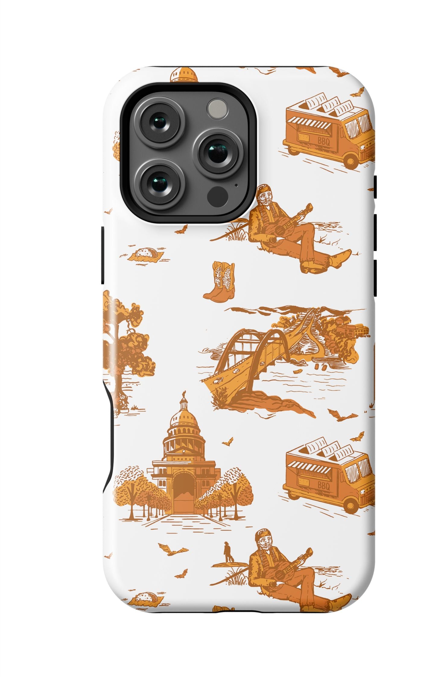 Austin Toile iPhone Case Phone Case Burnt Orange / iPhone 16 Pro Max / MagSafe Tough Katie Kime