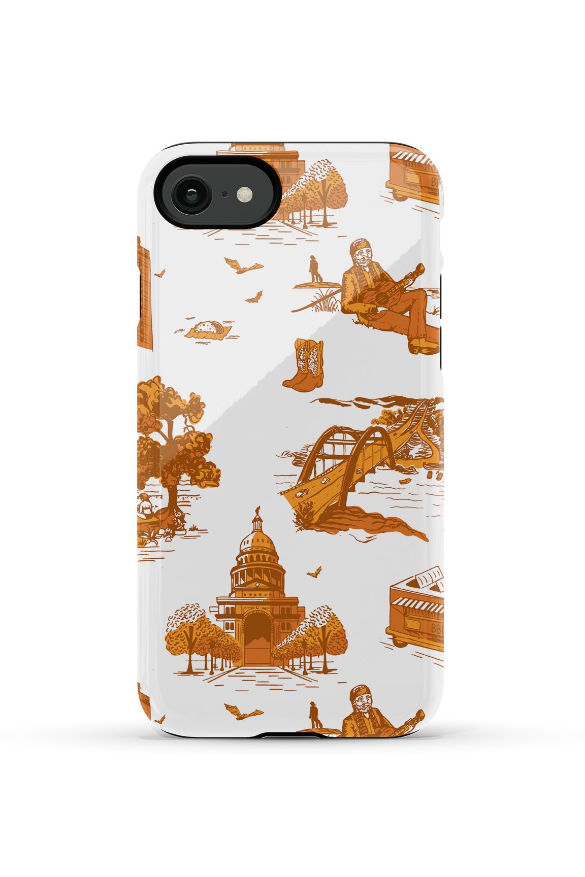 Austin Toile iPhone Case Phone Case Burnt Orange / iPhone SE (2022) / Tough Katie Kime