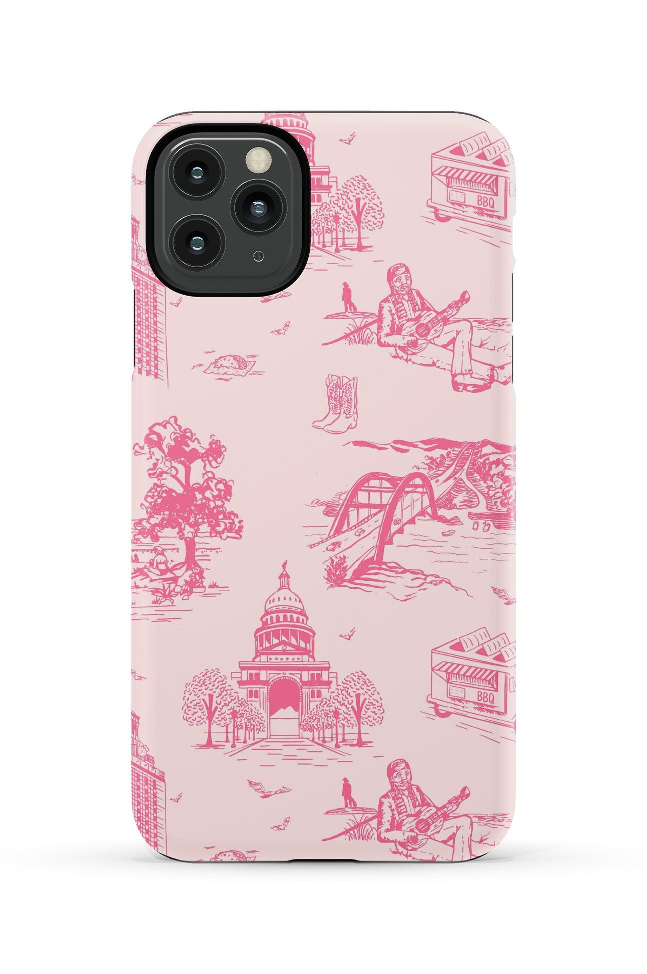 Austin Toile iPhone Case Phone Case Light Pink Pink / iPhone 11 Pro Max / Tough Katie Kime