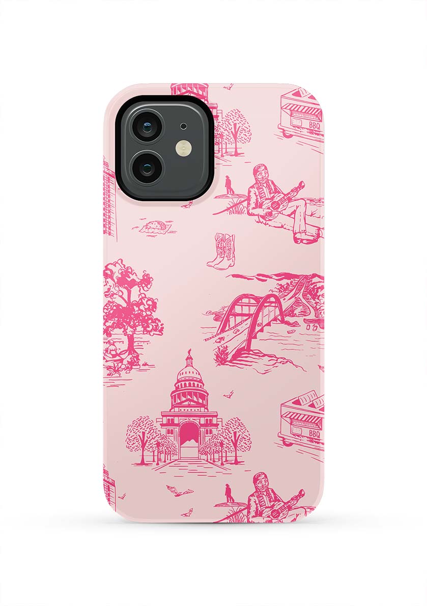 Austin Toile iPhone Case Phone Case Tough / iPhone 12 / Light Pink Pink Katie Kime