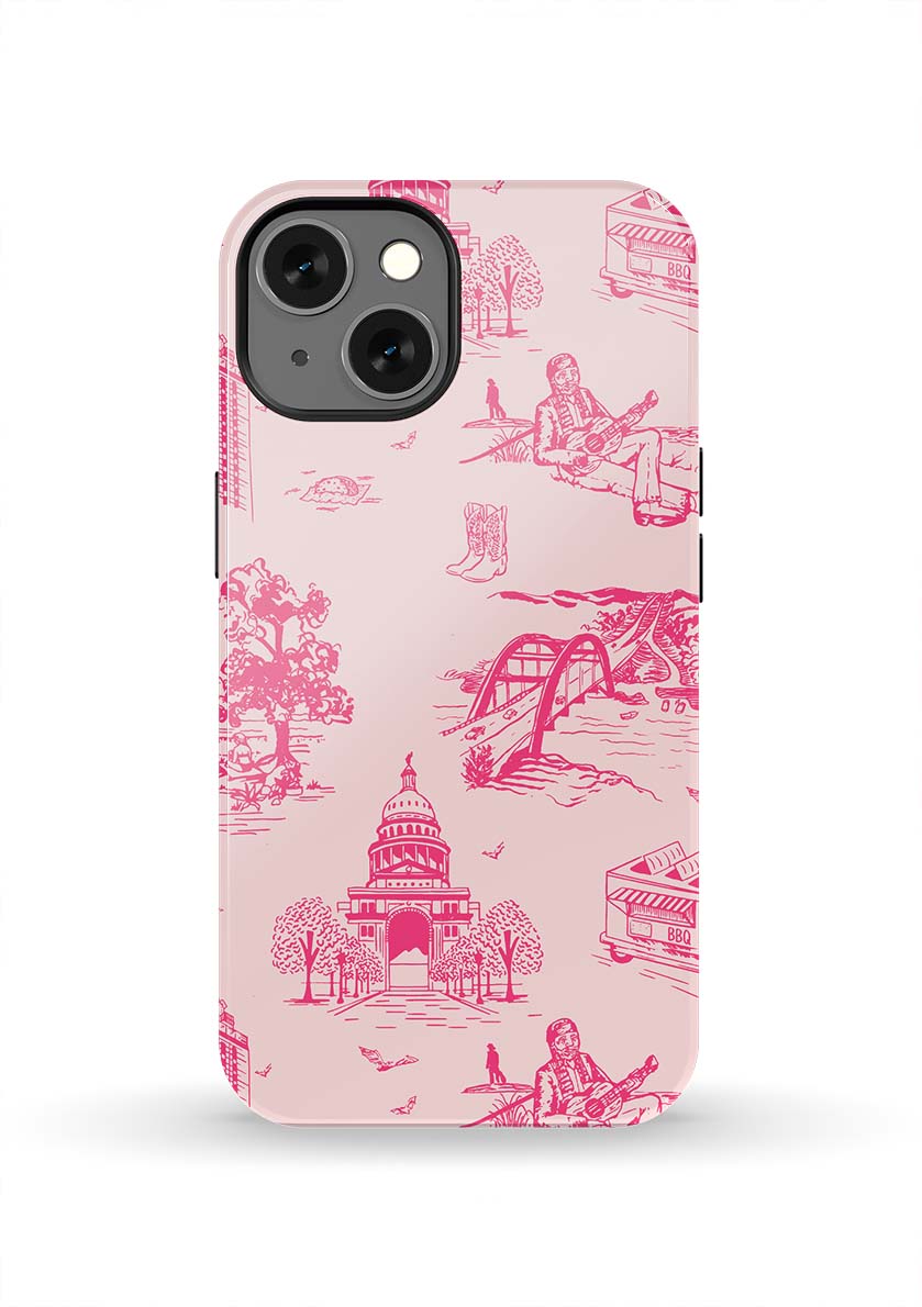 Austin Toile iPhone Case Phone Case Tough / iPhone 13 / Light Pink Pink Katie Kime
