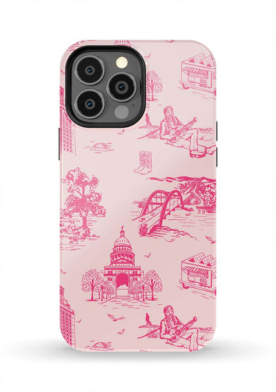 Austin Toile iPhone Case Phone Case Tough / iPhone 13 Pro Max / Light Pink Pink Katie Kime