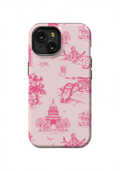 Austin Toile iPhone Case Phone Case Tough / iPhone 15 / Light Pink Pink Katie Kime