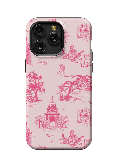 Austin Toile iPhone Case Phone Case Tough / iPhone 15 Pro Max / Light Pink Pink Katie Kime