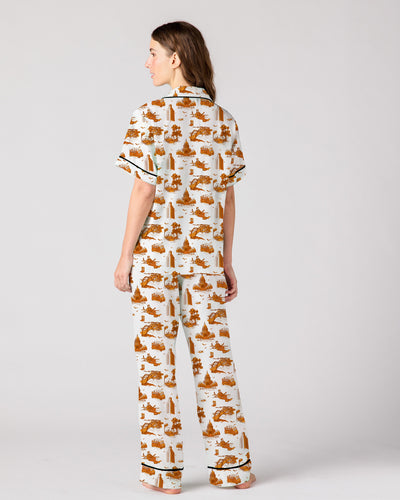 Austin Toile Pajama Pants Set Pajama Set Katie Kime