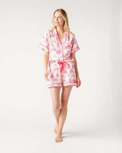 Austin Toile Pajama Shorts Set Pajama Set Katie Kime