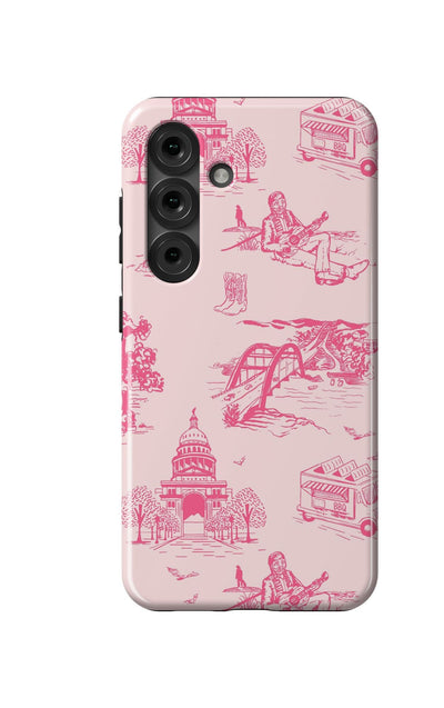 Austin Toile Samsung Phone Case Phone Case Light Pink Pink / Galaxy S25 / Tough Katie Kime