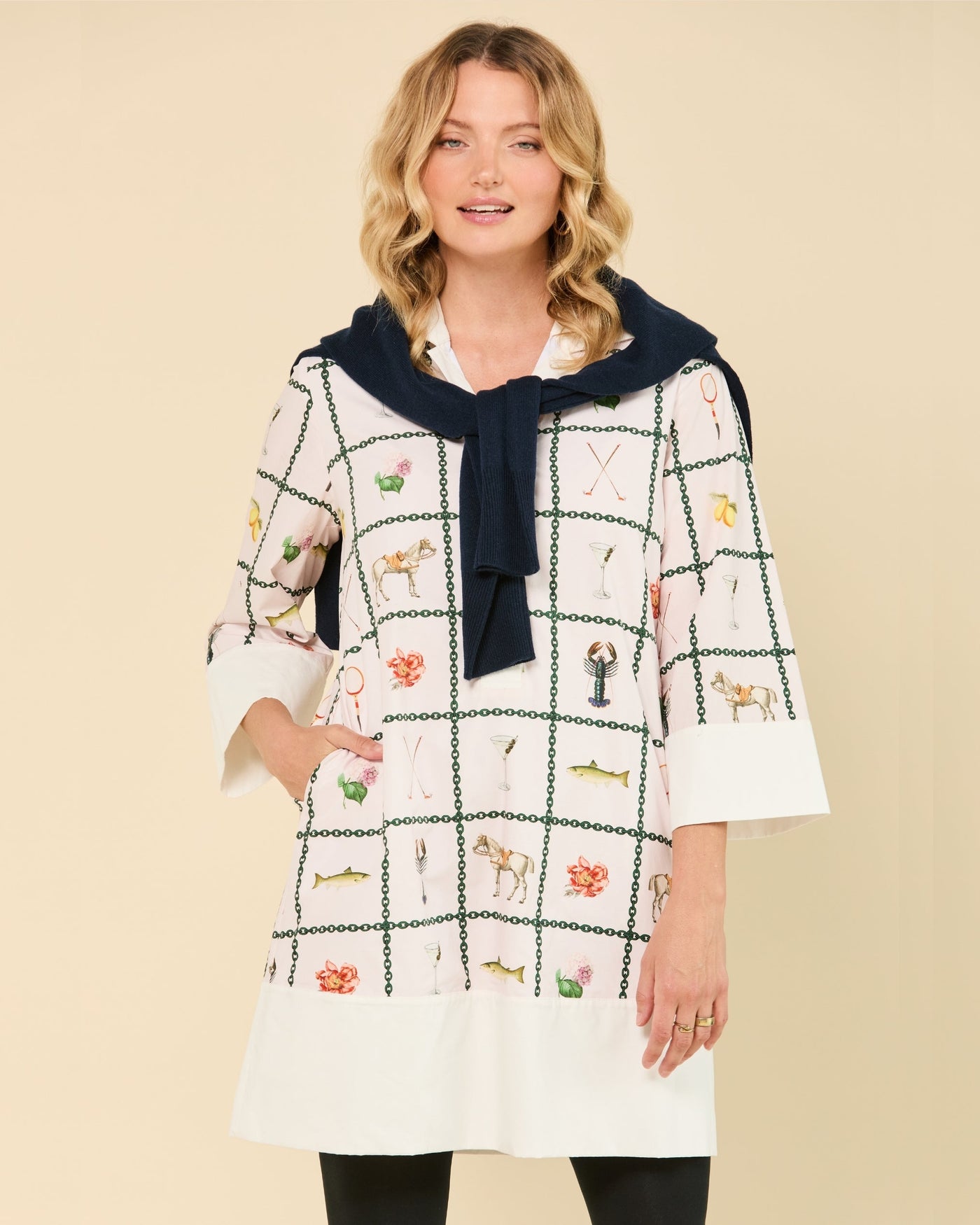 Ava Tunic Dress in Savannah Dress Katie Kime