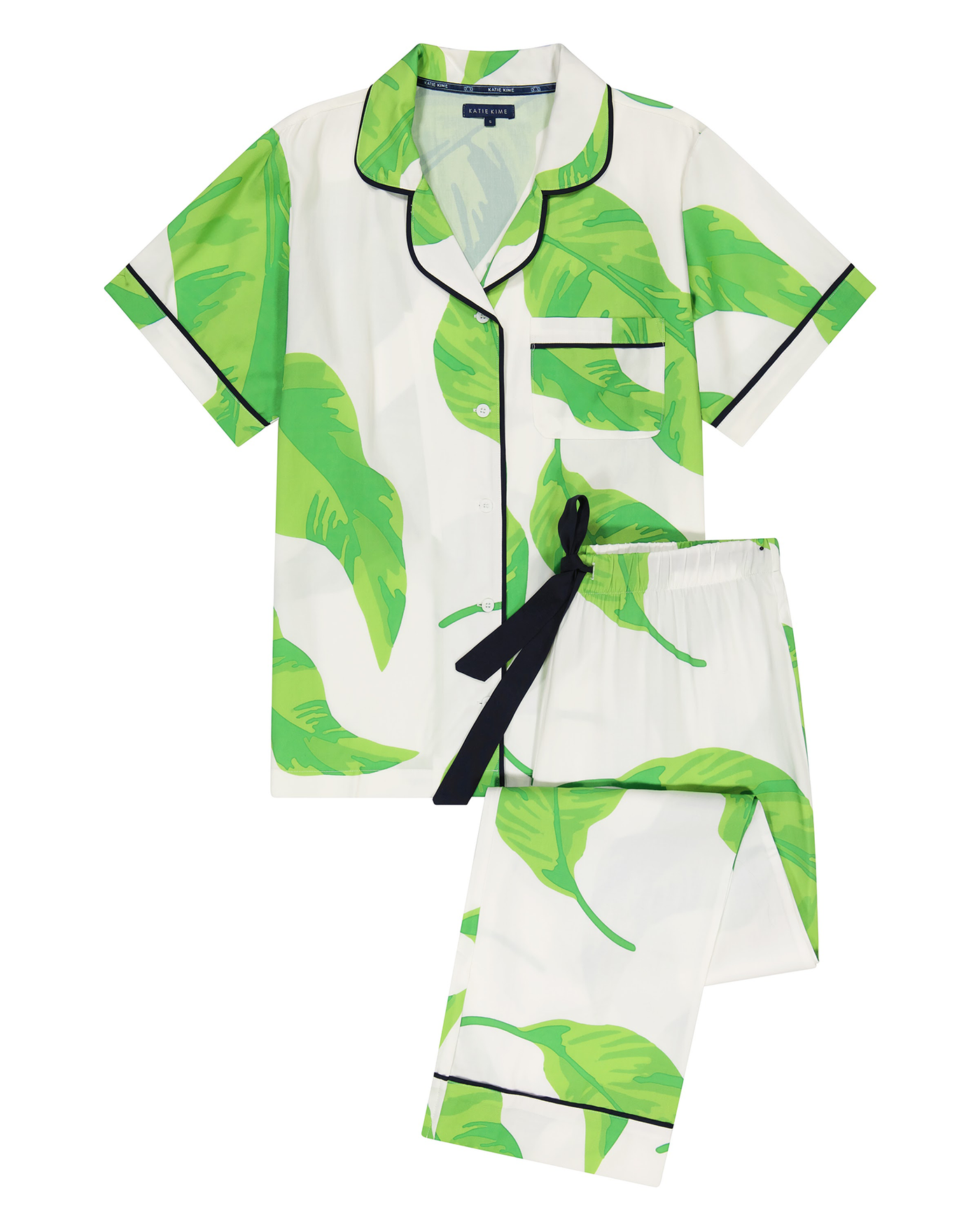 Banana Leaves Pajama Pants Set Pajama Set Katie Kime