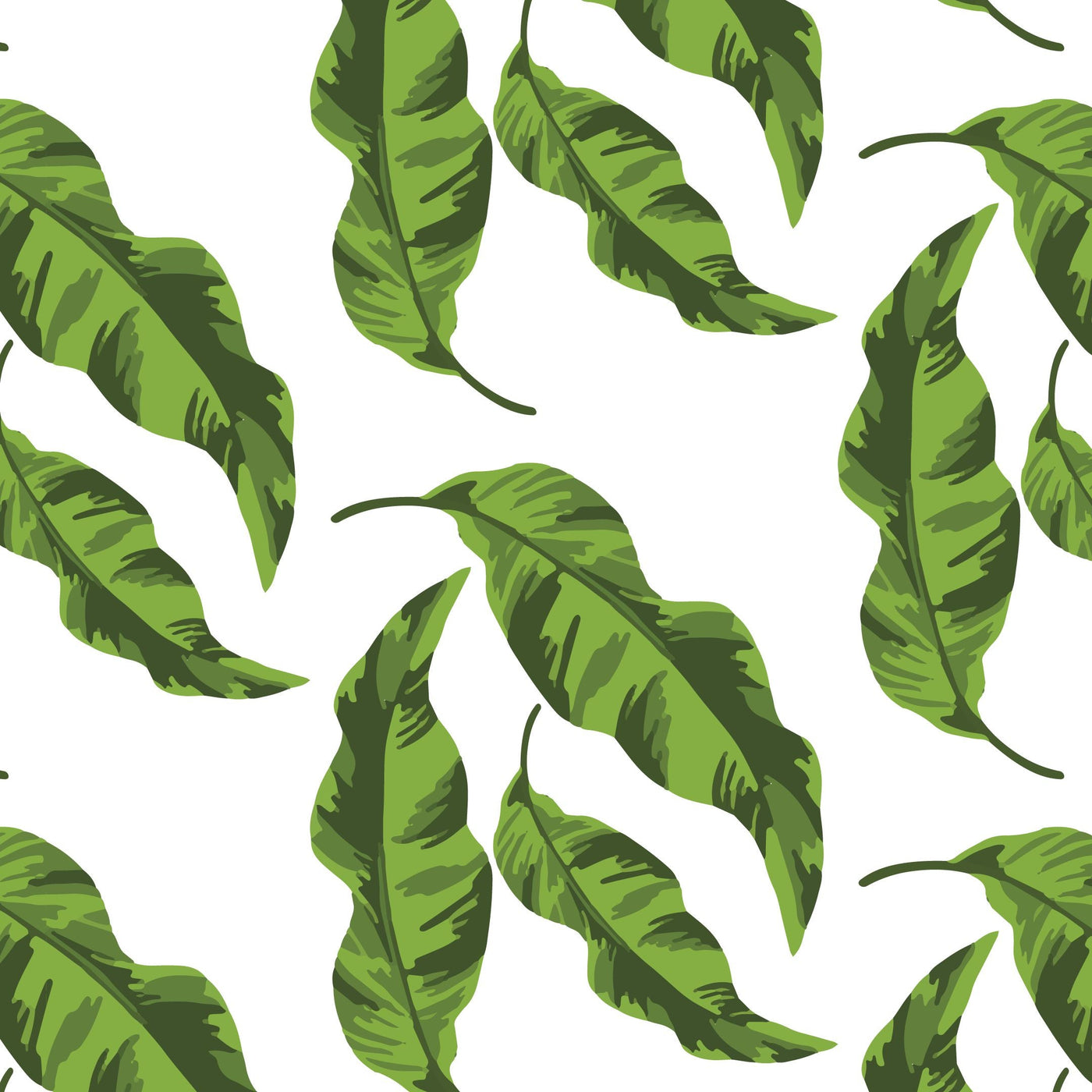 Banana Leaves Peel & Stick Wallpaper Peel & Stick Wallpaper Green / 24" x 144" Katie Kime