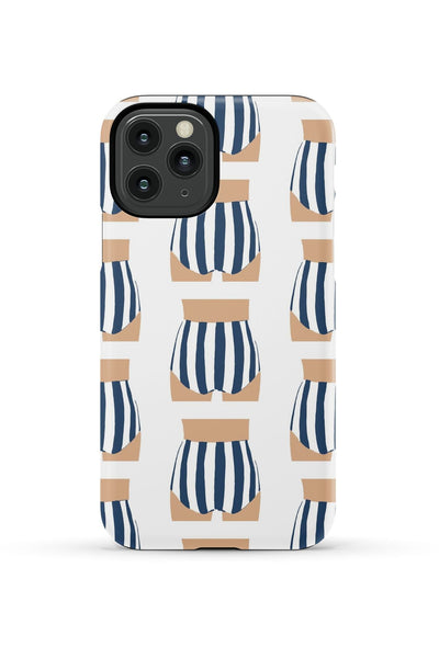 Beach Bum iPhone Case Phone Case Navy / iPhone 11 Pro / Tough Katie Kime