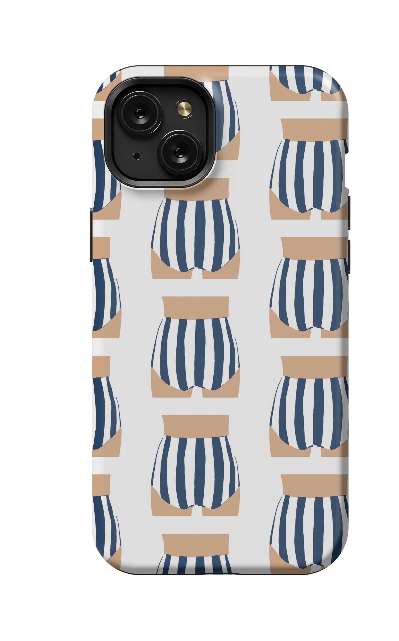 Beach Bum iPhone Case Phone Case Navy / iPhone 15 Plus / MagSafe Tough Katie Kime