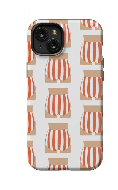 Beach Bum iPhone Case Phone Case Red / iPhone 15 Plus / MagSafe Tough Katie Kime