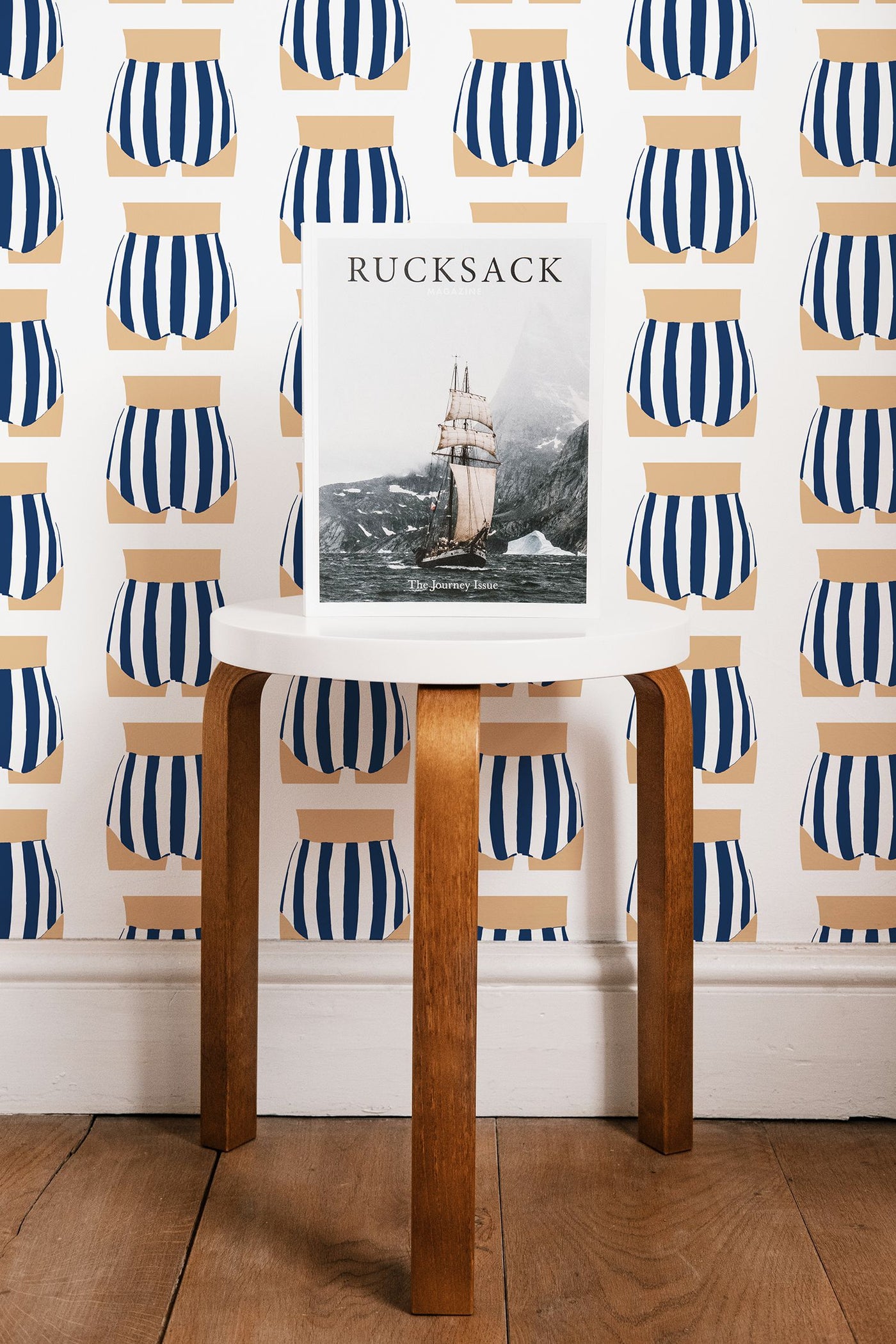 Beach Bum Peel & Stick Wallpaper Peel & Stick Wallpaper Chartreuse / Large Sample Katie Kime