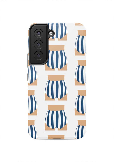 Beach Bum Samsung Phone Case Phone Case Galaxy S22 / Tough / Navy Katie Kime
