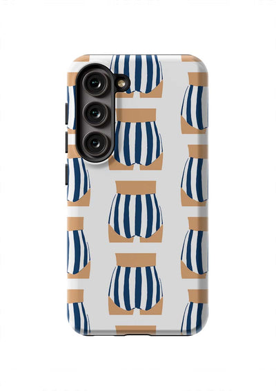 Beach Bum Samsung Phone Case Phone Case Galaxy S23 / Tough / Navy Katie Kime
