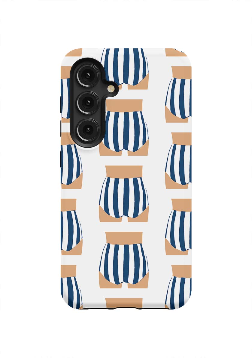 Beach Bum Samsung Phone Case Phone Case Galaxy S24 / Tough / Navy Katie Kime
