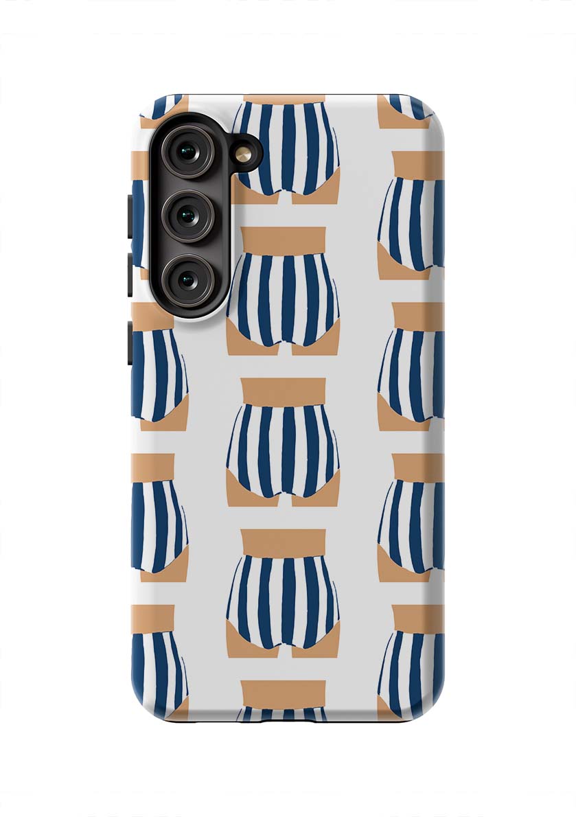 Beach Bum Samsung Phone Case Phone Case Galaxy S23 Plus / Tough / Navy Katie Kime