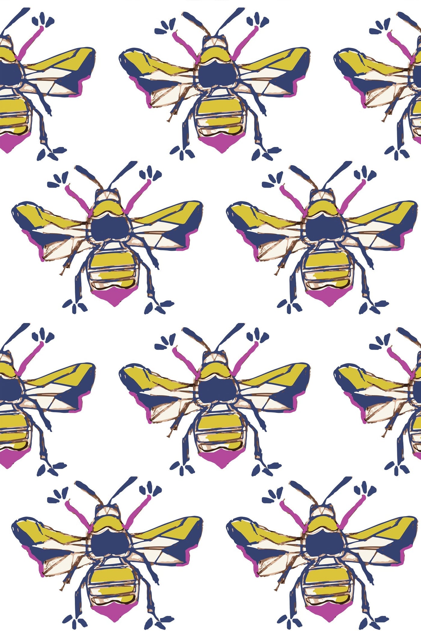 Bees Knees Traditional Wallpaper Wallpaper Katie Kime
