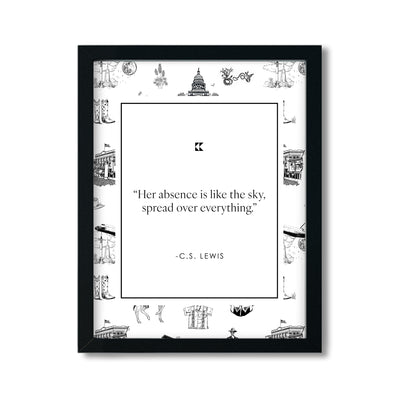 Benefit Print Gallery Print Black and White / 11x14 / Black Frame Katie Kime