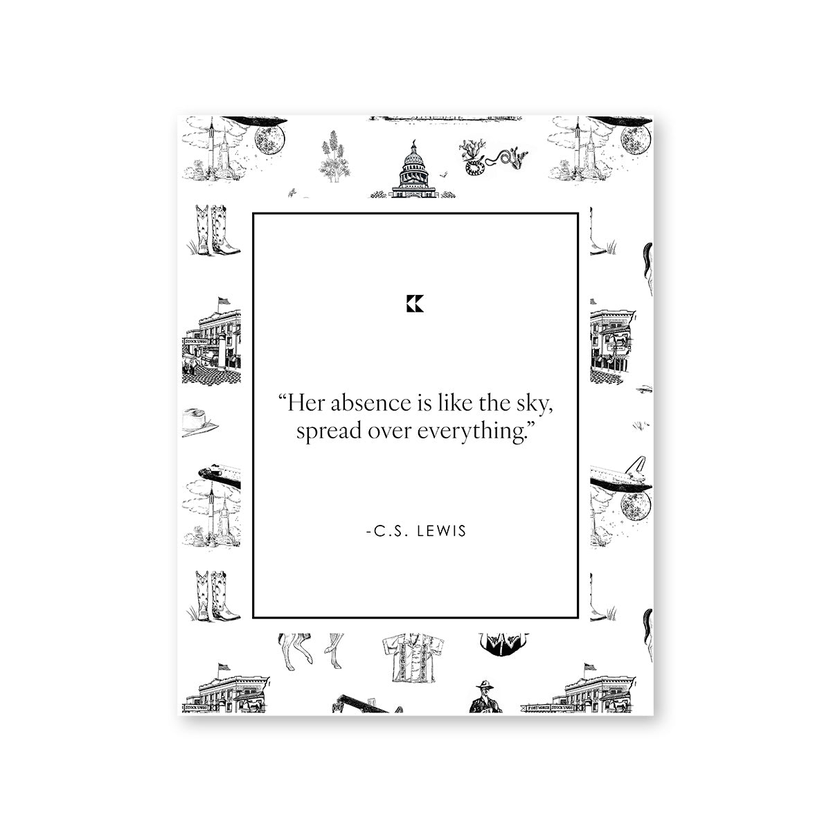 Benefit Print Gallery Print Black and White / 11x14 / Unframed Katie Kime