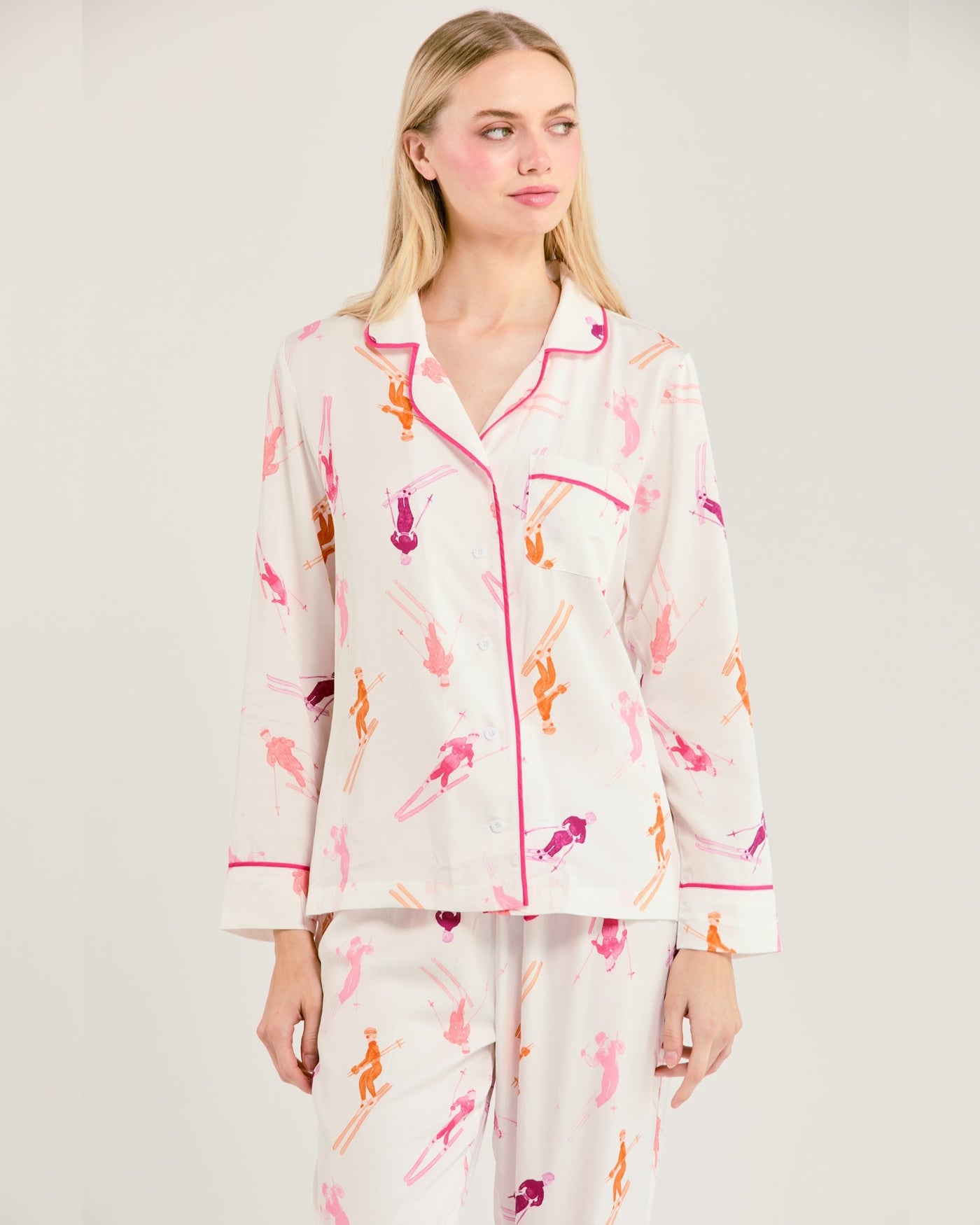 Bluebird Day Long Sleeve Pajama Pants Set Pajama Set Katie Kime