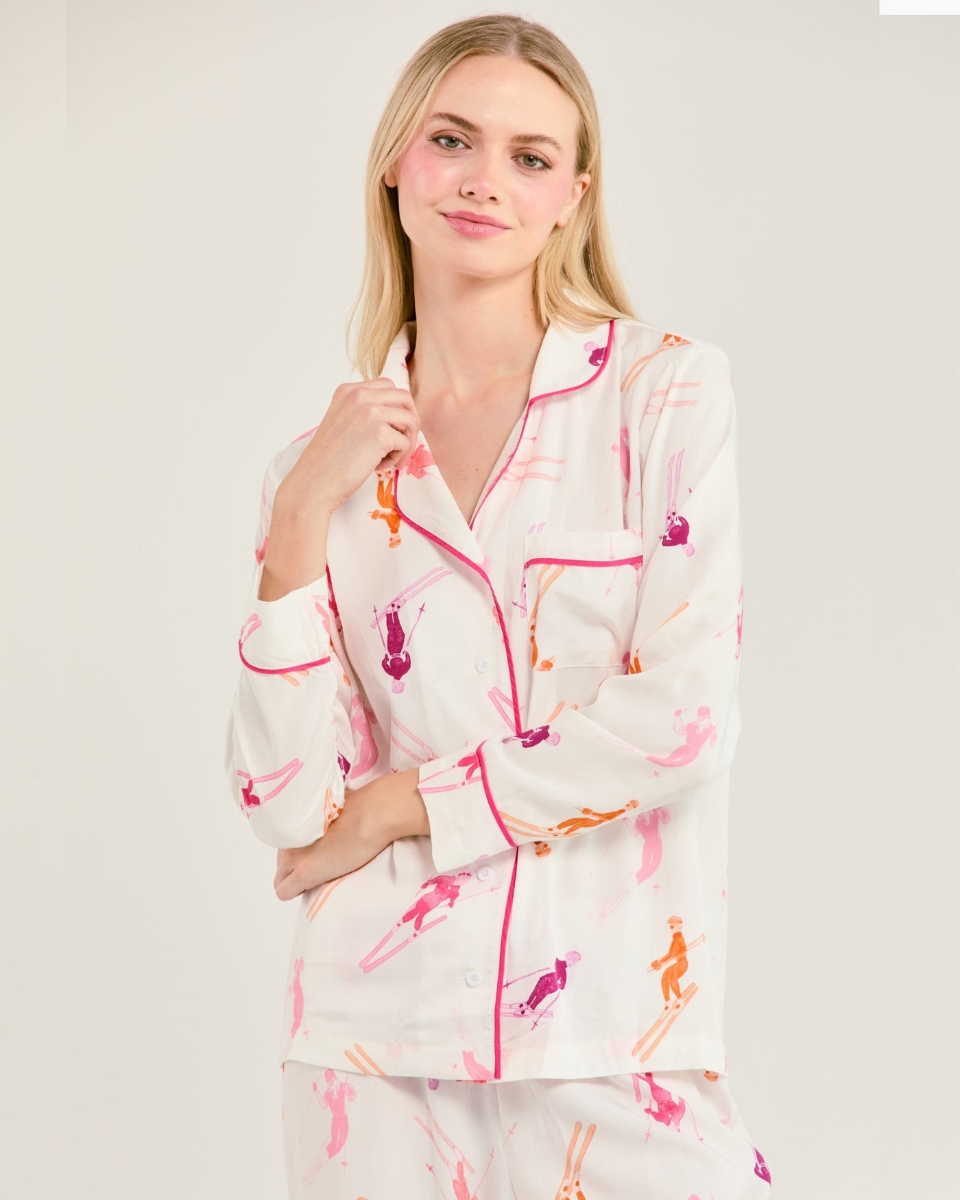 Bluebird Day Long Sleeve Pajama Pants Set Pajama Set Katie Kime