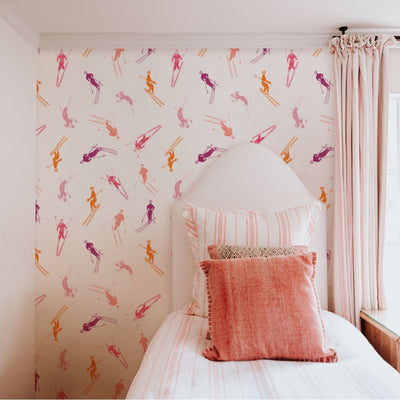 Bluebird Day Peel & Stick Wallpaper Peel & Stick Wallpaper Multi / Large Sample Katie Kime